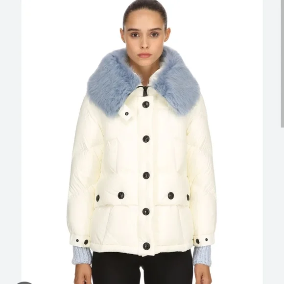 ジャケット・アウター moncler grennoble rare down jacket Cream Moncler Grenoble Rozes Puffer Shirt Jacket | Neiman Marcus